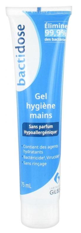 GEL HYDROALCOOLIQUE BACTIDOSE 75ML AVEC POMPE