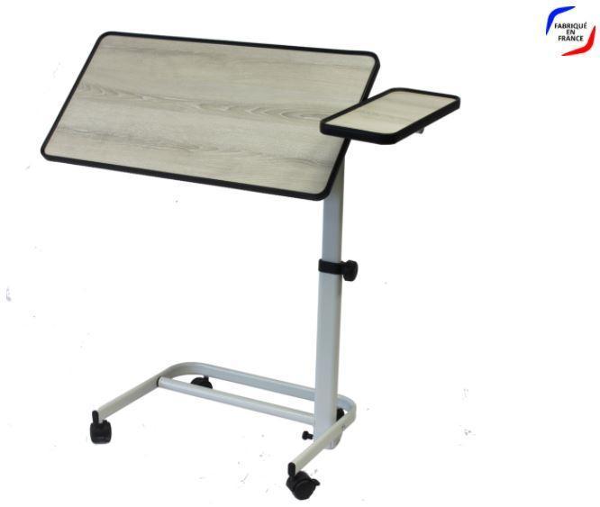 TABLE DE LIT CÉRUSÉE AVEC TABLETTE