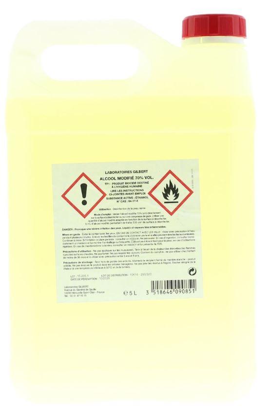 ALCOOL MODIFIÉ A 70% - BIDON DE 5 L